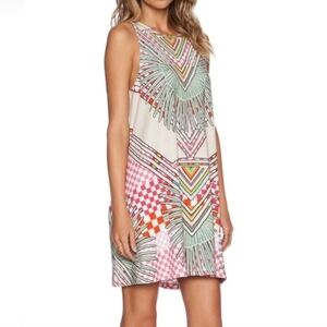 Mara Hoffman Sleeveless Checkered Swing Dress with Pockets Medium